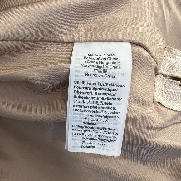 J. Crew Zip-up Plush Fleece Teddy Coat, Scottish Lamb, Size M - Picture 8 of 8